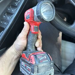 Milwaukee light and 5.0 battery