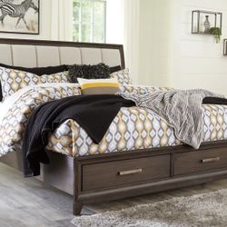 Queen Bed Frame With Storage Drawers
