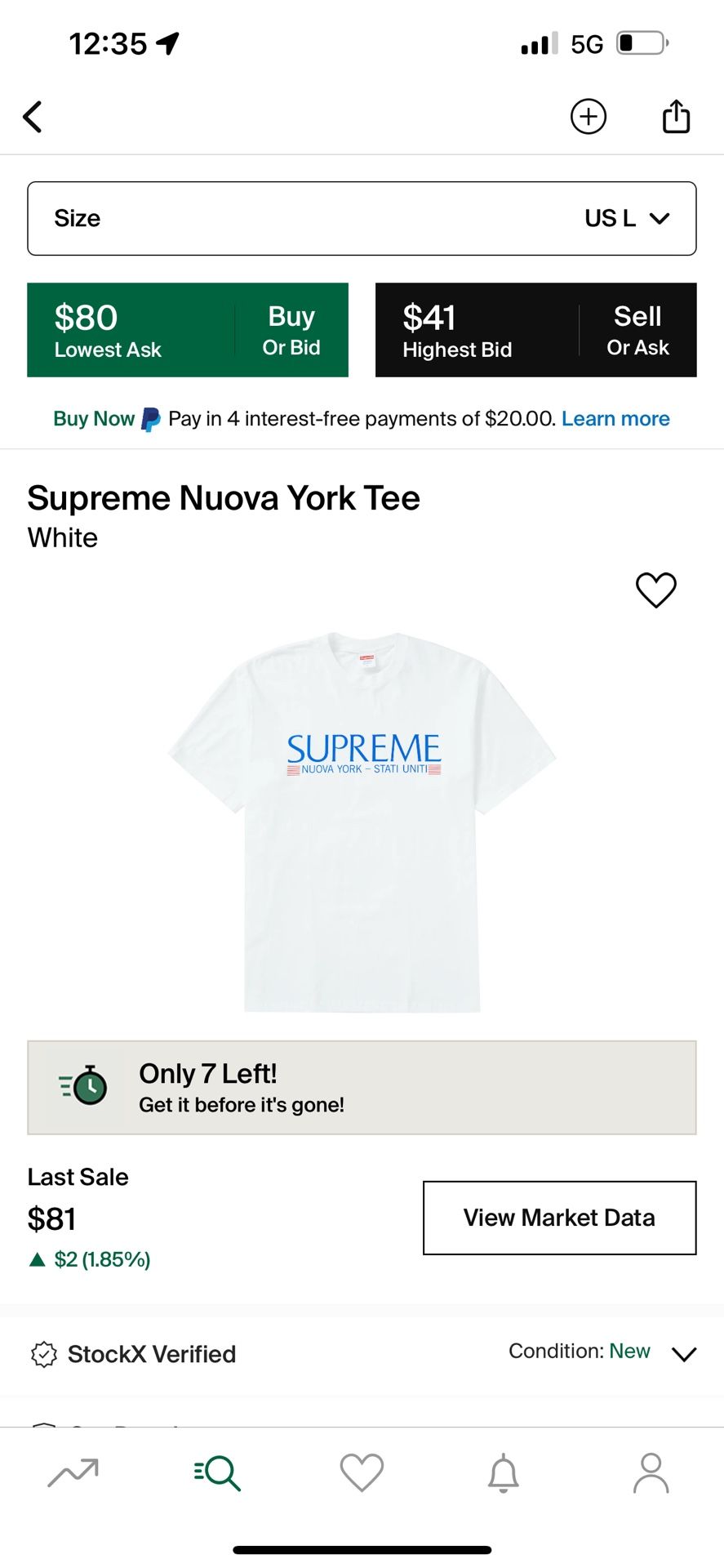 Supreme Nuova York Tee