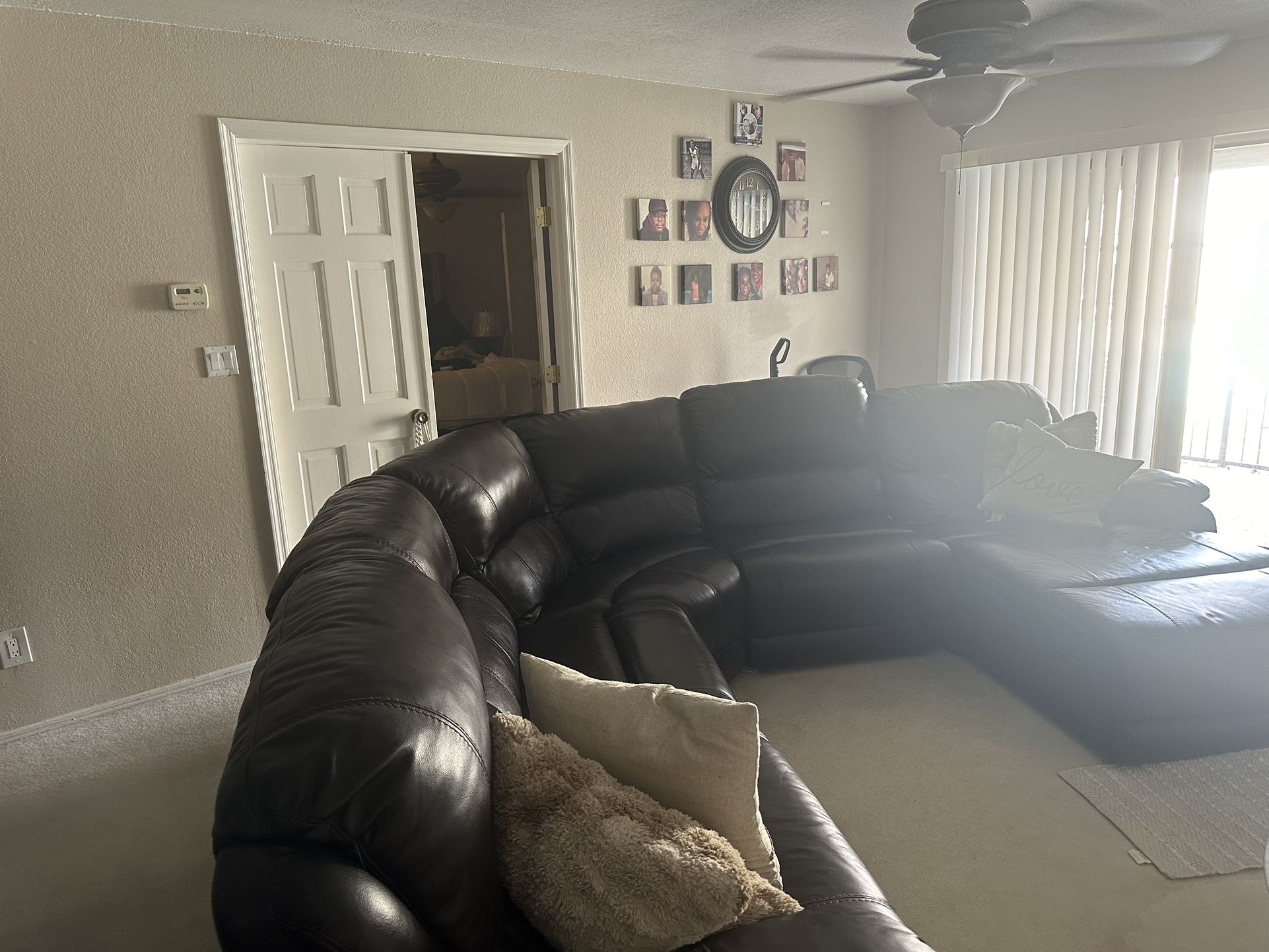 Italian Leather sectional 