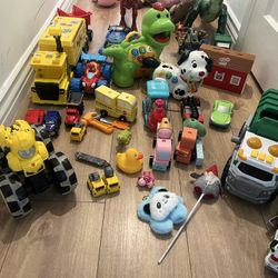Dinosaurs, Trucks , V-tech Learning - Must Take All 