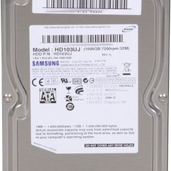 2x Samsung 1TB Spinpoint F1 HD103UJ 7200RPM 3.5 SATA HDD Lightly Used Hard Drive