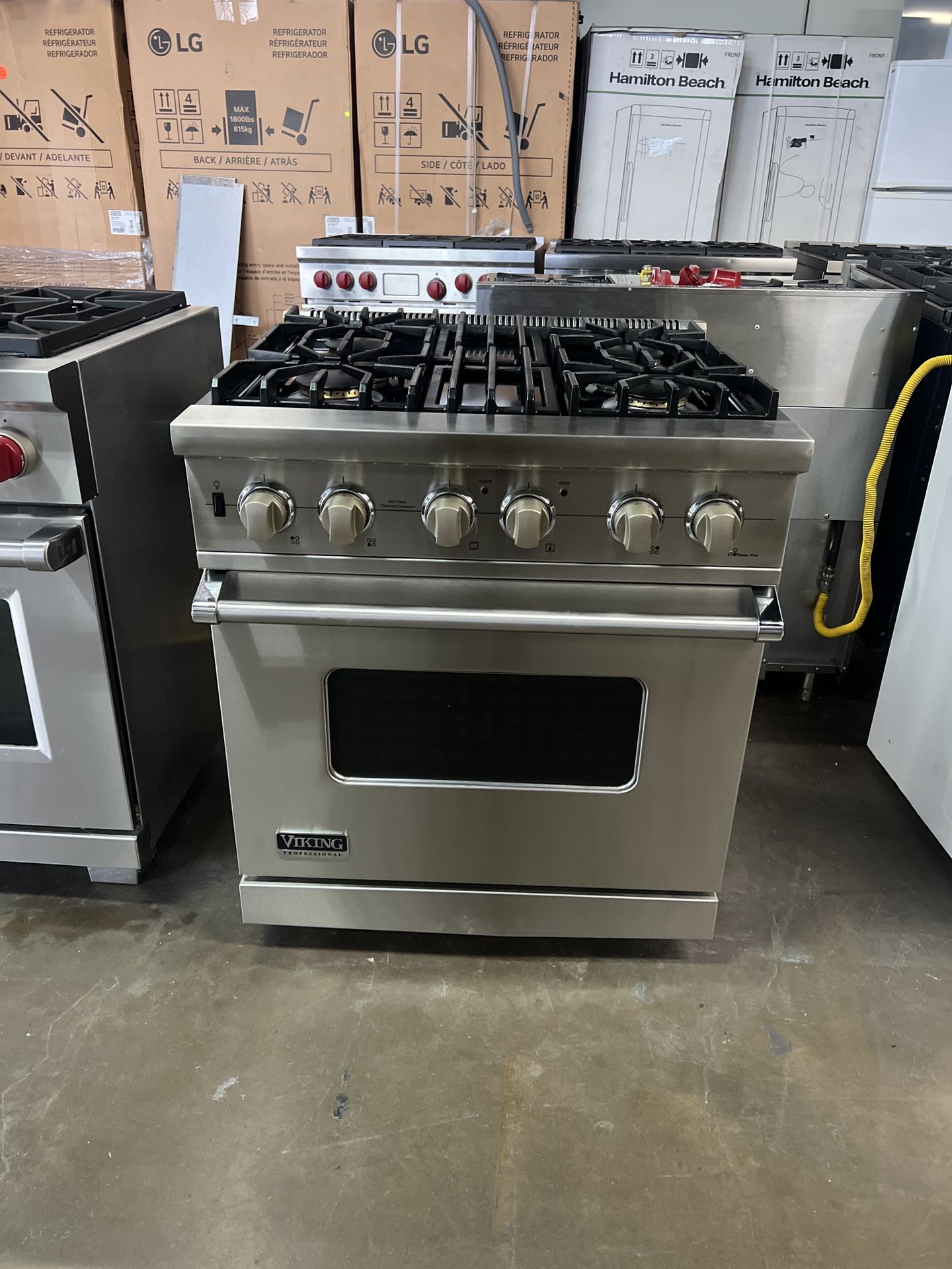 Viking 30”Wide Gas Range Stove In Stainless Steel