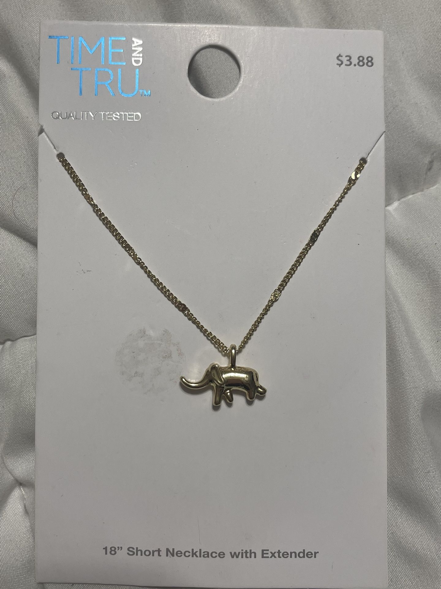 cute animal elephant pendant women's necklace