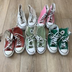 5 Pairs Of Converse Shoes  