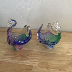 Murano Glass Swans