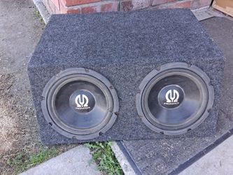 Pioneer 2 x 12 subwoofer speaker kicker box truck car auto stereo