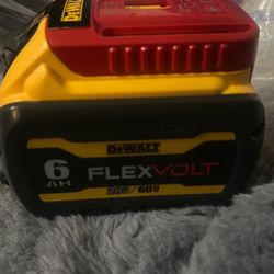 Dewalt FlexVolt 6AH Battery 20/60v