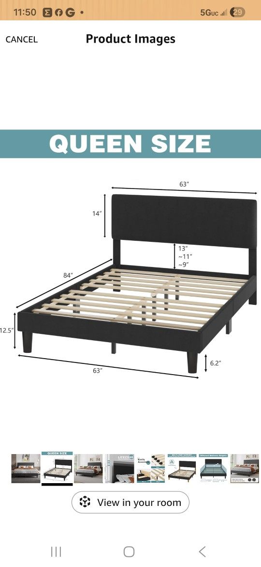 Queen Size Bed Frame 