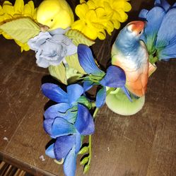 Czechoslovakian ceramic parakeets