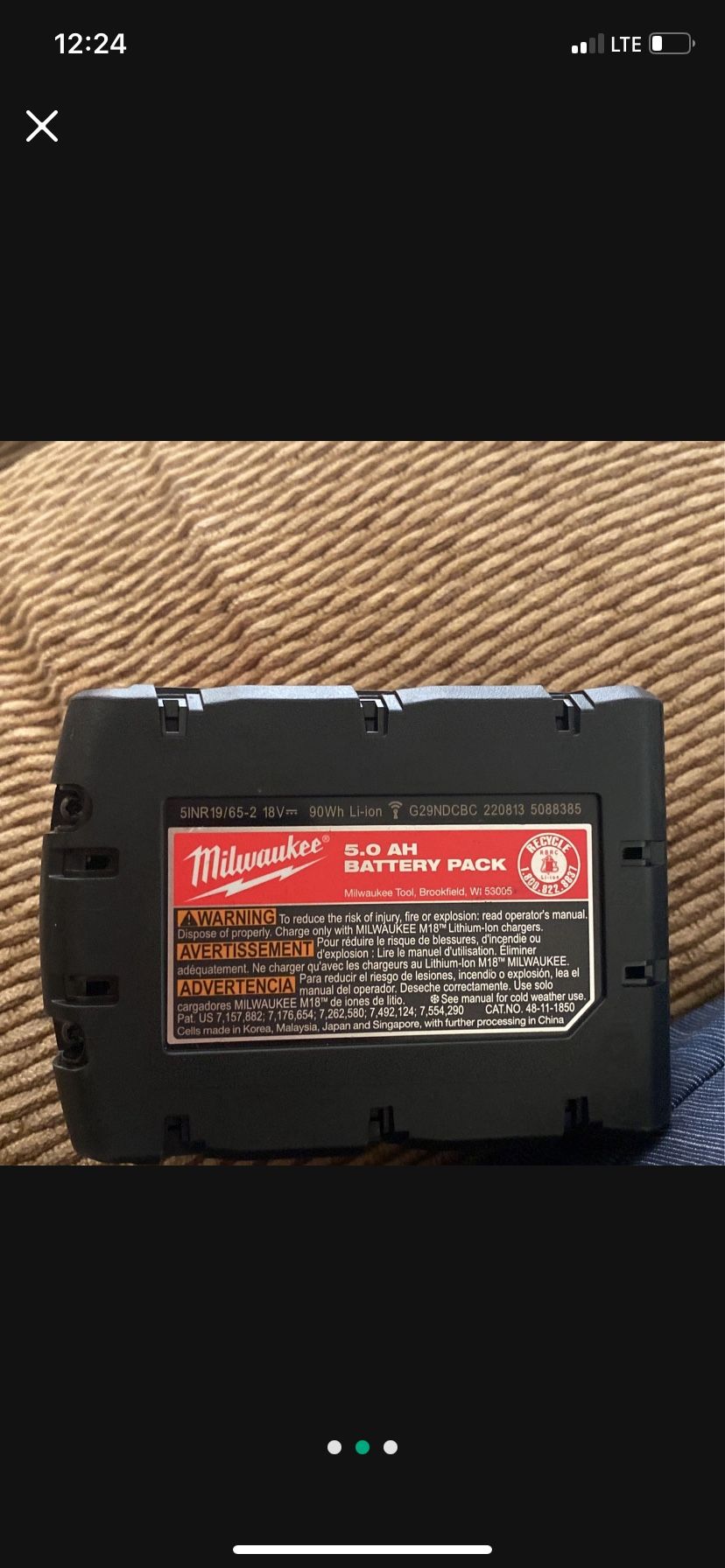 Baterías Milwaukee 5.0 New