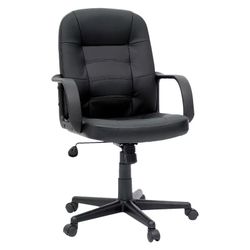 Office Chair Bonded Leather Black - Room Essentials™  