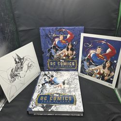 DC Comics Year by Year: A Visual Chronicle (75th Anniversary) with prints/case