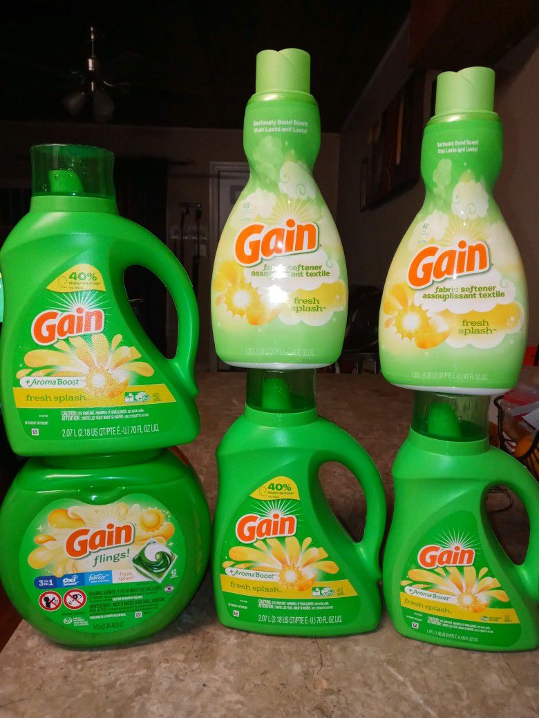 Detergent gain Fresh splash Package