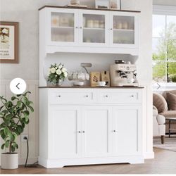 71.9" Kitchen Pantry Cabinet, Tall Storage Cabinet,, White Y-20