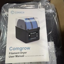 Comgrow Filament dryer for 3d Printing, New in box