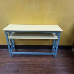 Two-Tier Console Table with Shelf