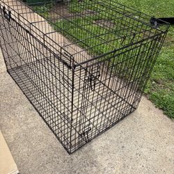 Large Foldable Dog Crate – 47x30x32”