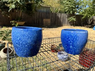 Blue Flowerpot