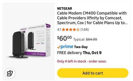 NETGEAR Cable Modem CM400