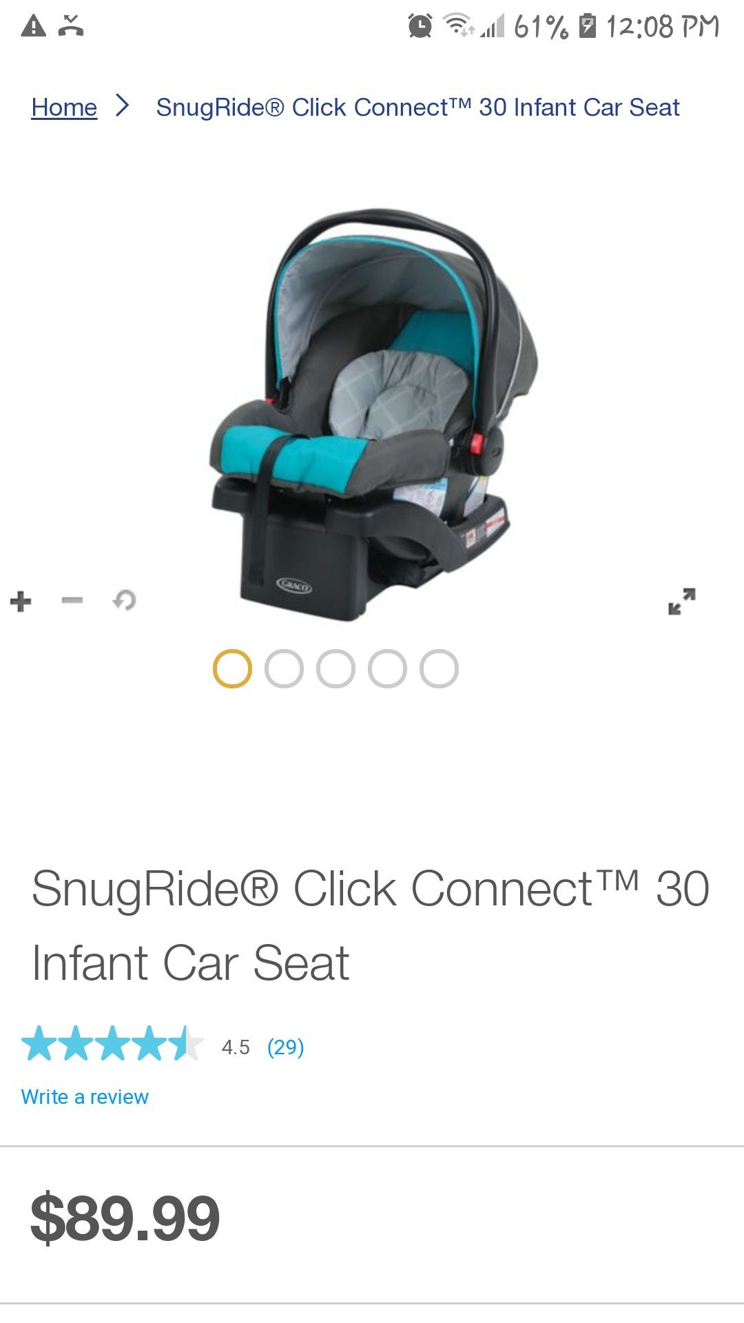 Baby --SnugRide® Click Connect™ 30 Infant Car Seat Model 1965899