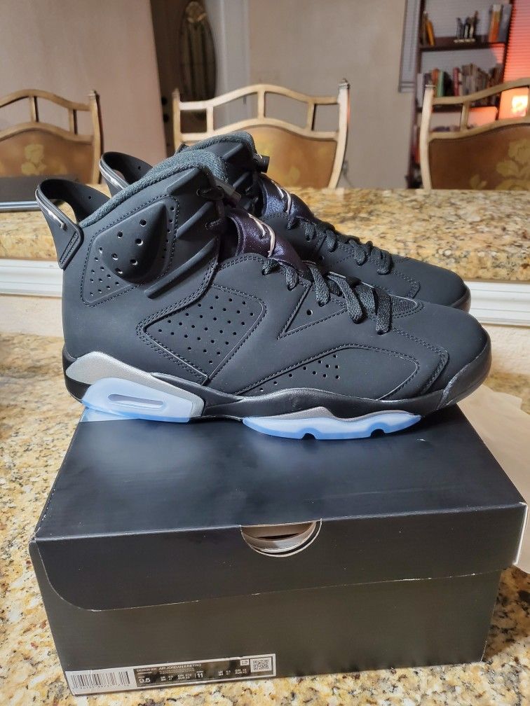 AIR JORDAN 6 RETRO BLK METALLIC Size 9.5 MEN