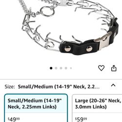 Prong Collar Medium Size 