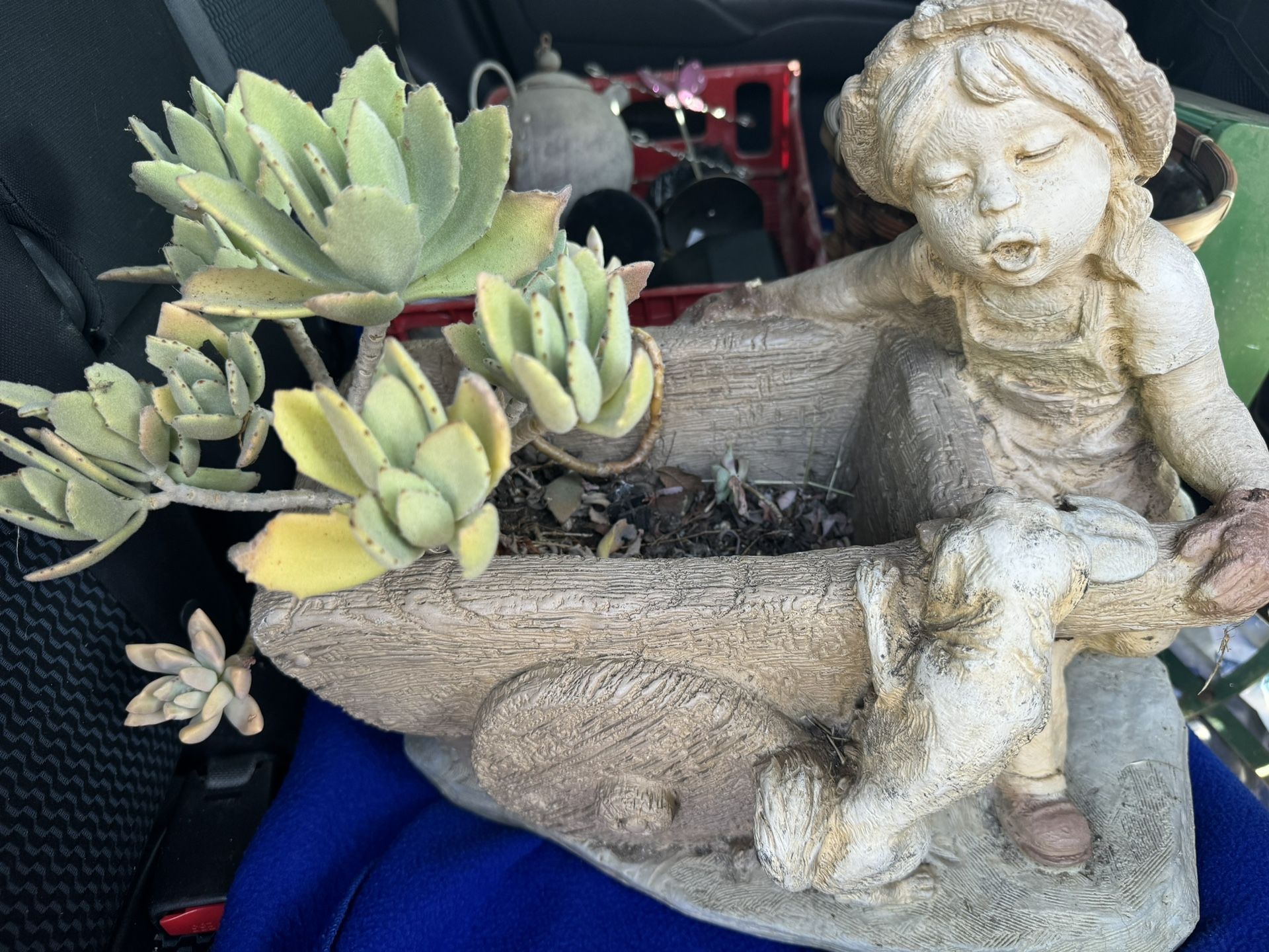 Concrete Statue Planter