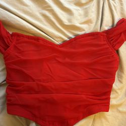 Red Corset Top