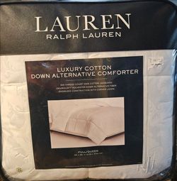 RALPH LAUREN DOWN ALTERNATIVE - Full/Queen- White