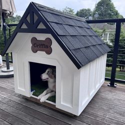 Handmade Wooden Dog House – New
