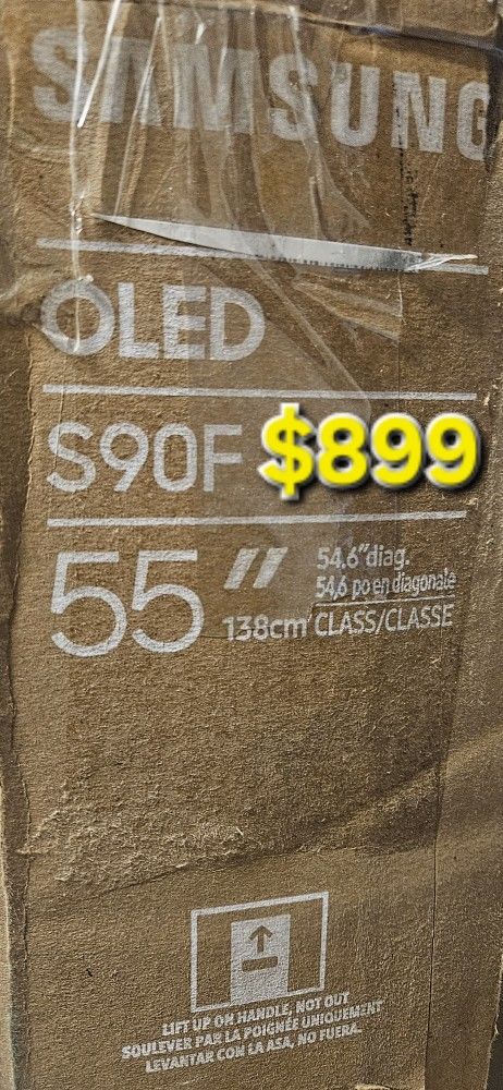 55 Inch OLED S90F Samsung Smart TV 4K UHD woth 144 Hz refresh rate new in the box. 2025 Model.
