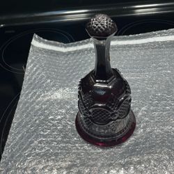 Vintage Avon Ruby Red Glass Bell