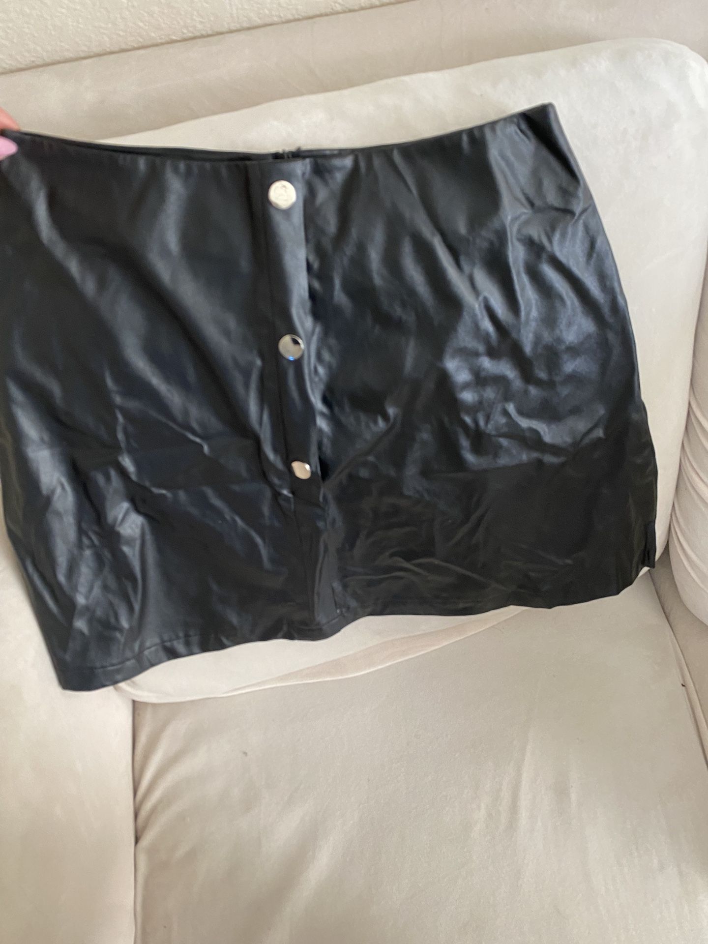 Shein Medium Pleather Skirt