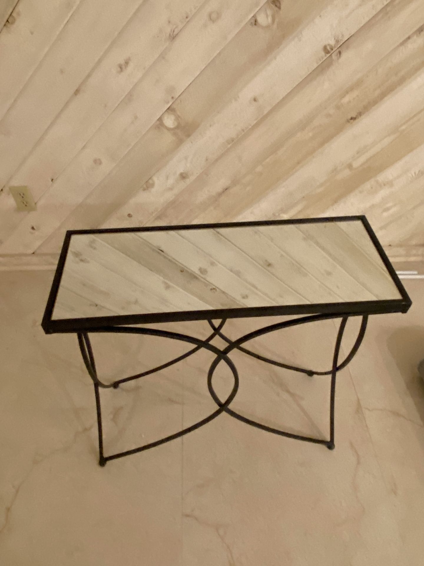 Mirror Side Table