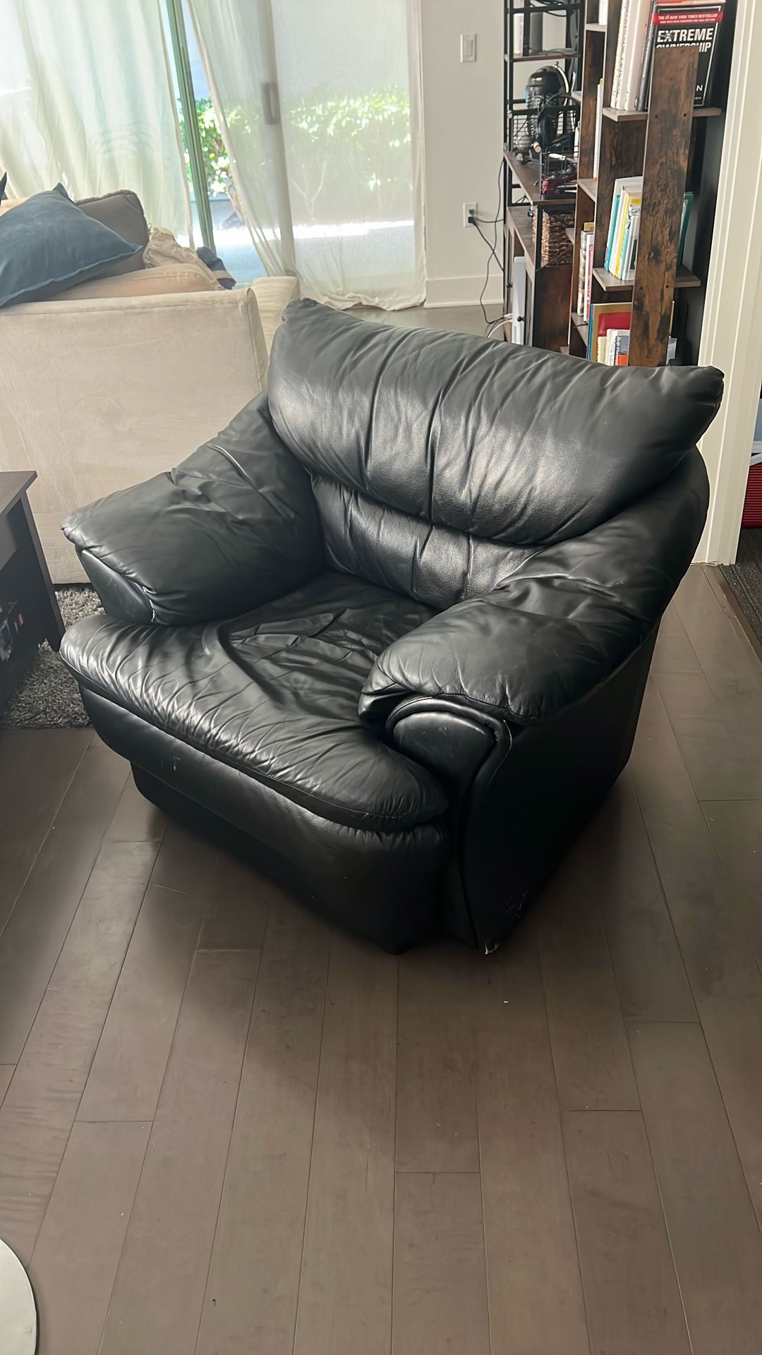 Large Black Armchair Ultra Comfortable