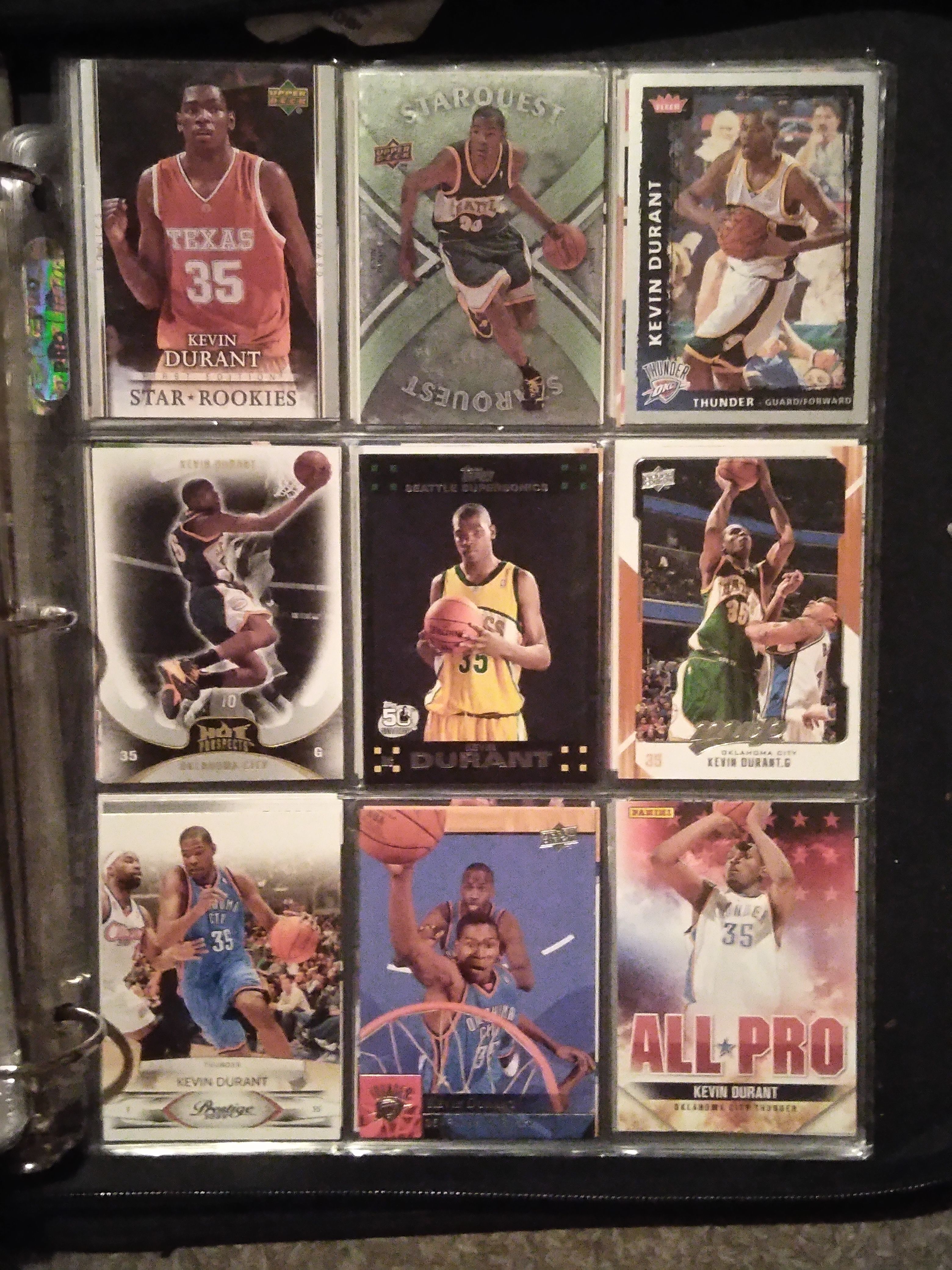Kevin Durant and Russell Westbrook NBA rookie Cards