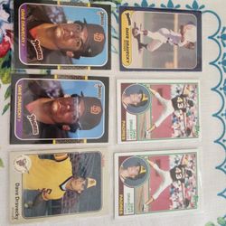 Dave Dravecky San Diego Padres Baseball Cards Lot 