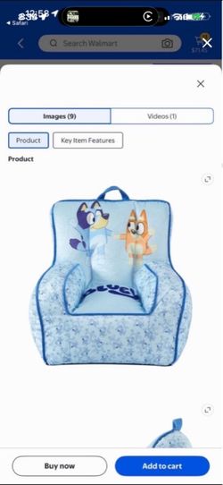 Kids bluey Bean bag chair