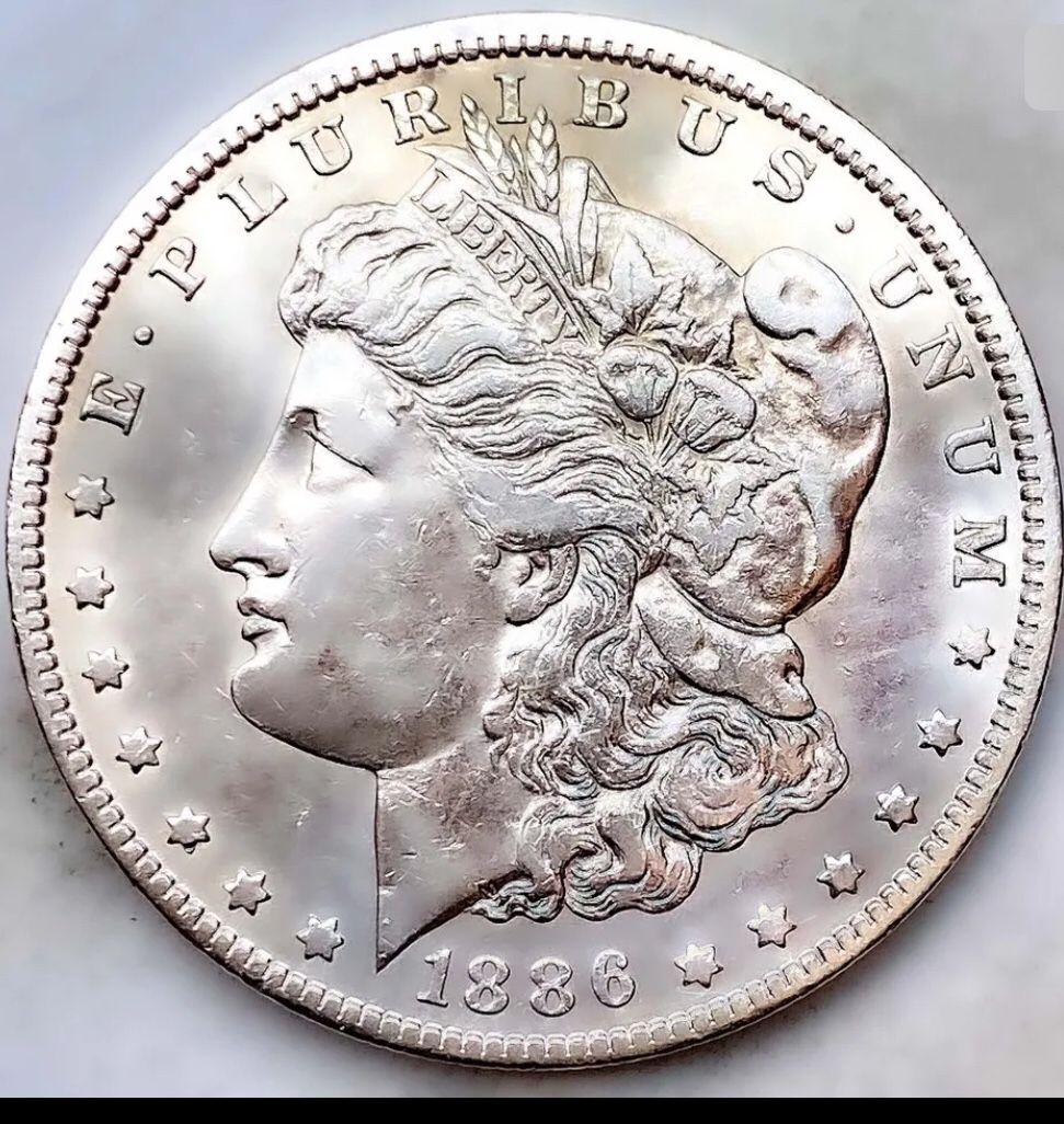 1886 O Morgan Silver Dollar 