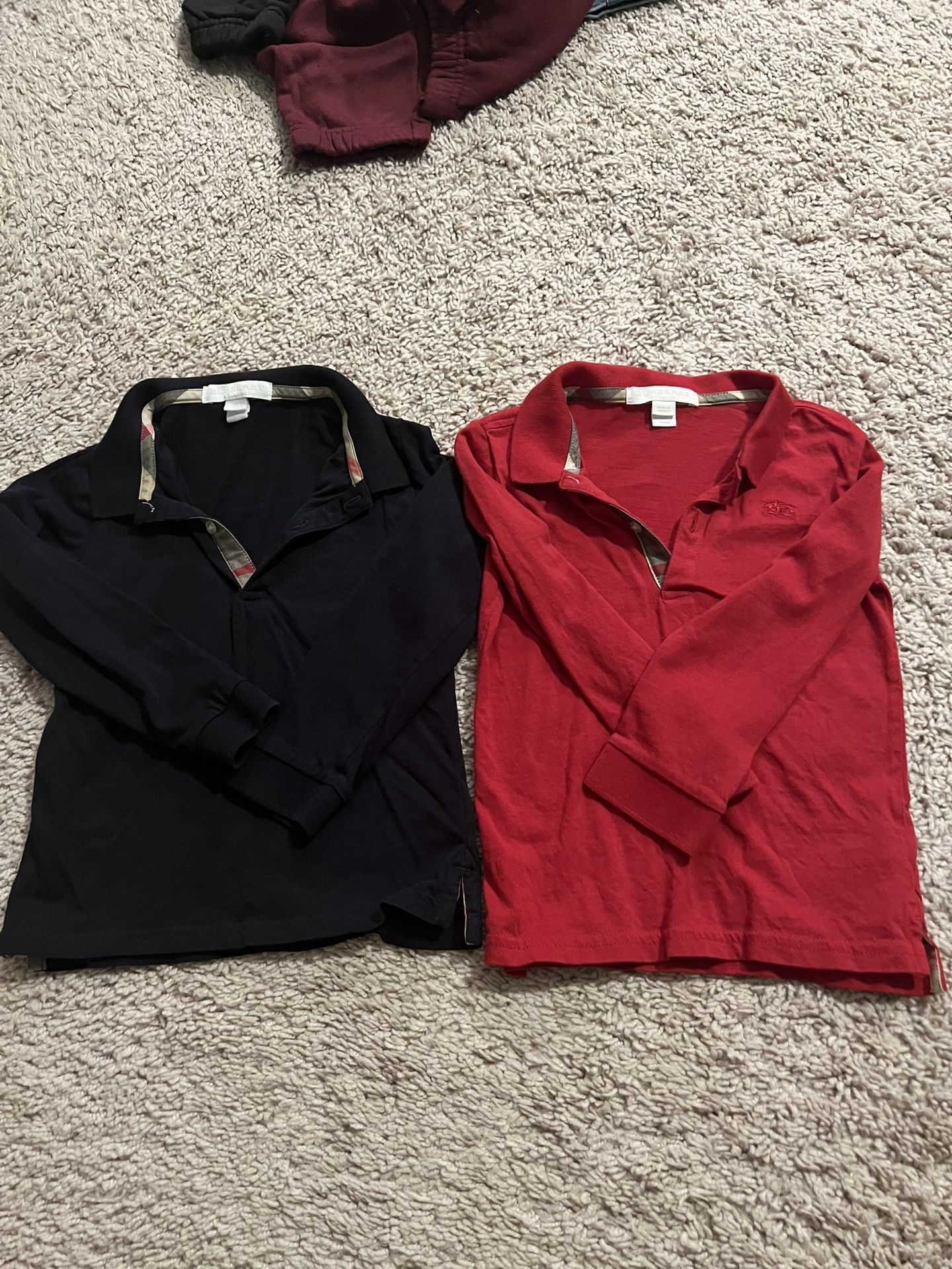 Boy Burberry Polo Shirts Size 3y