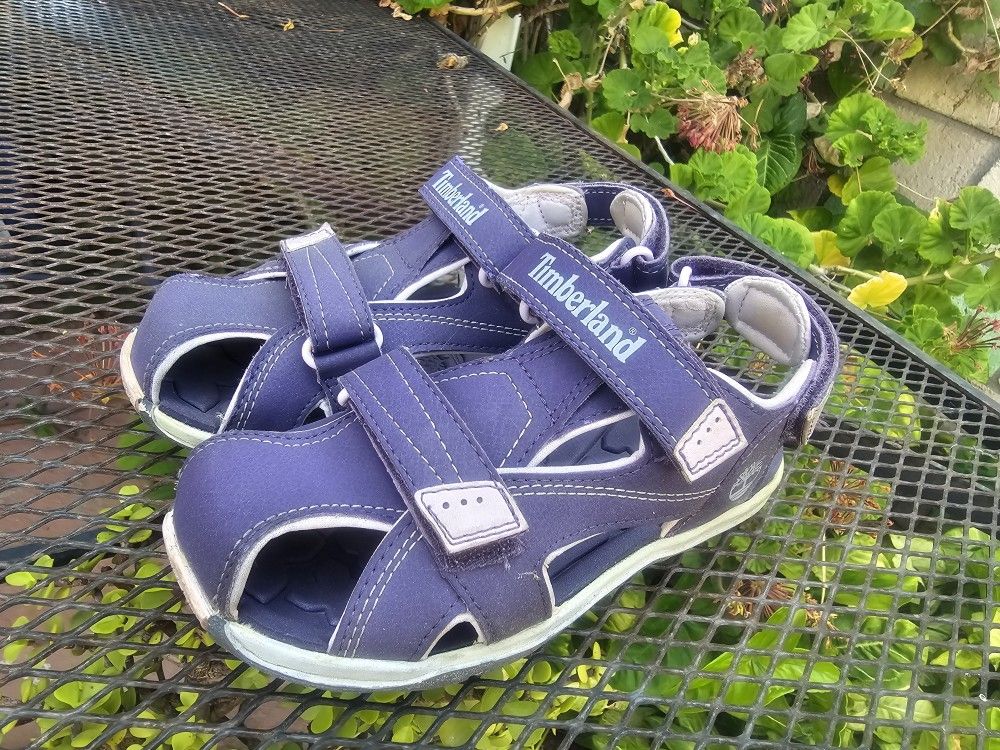 Girl Size 2 Timberland Purple Sandals Shoes