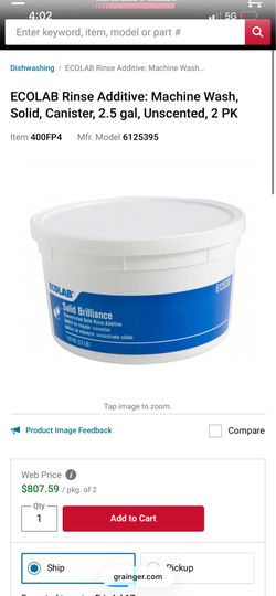 Ecolab rinse