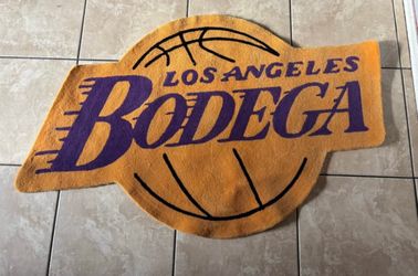 Lakers X Bodega rug