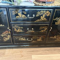 Hand painted China cabinet