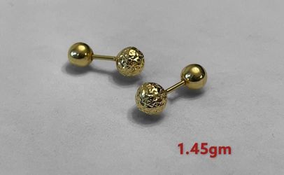 Earings 18k Saudi Gold