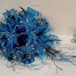 Wedding Quinceanera Bouquet Corsages With Hair Piece