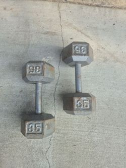 Dumbbells 35lbs x2