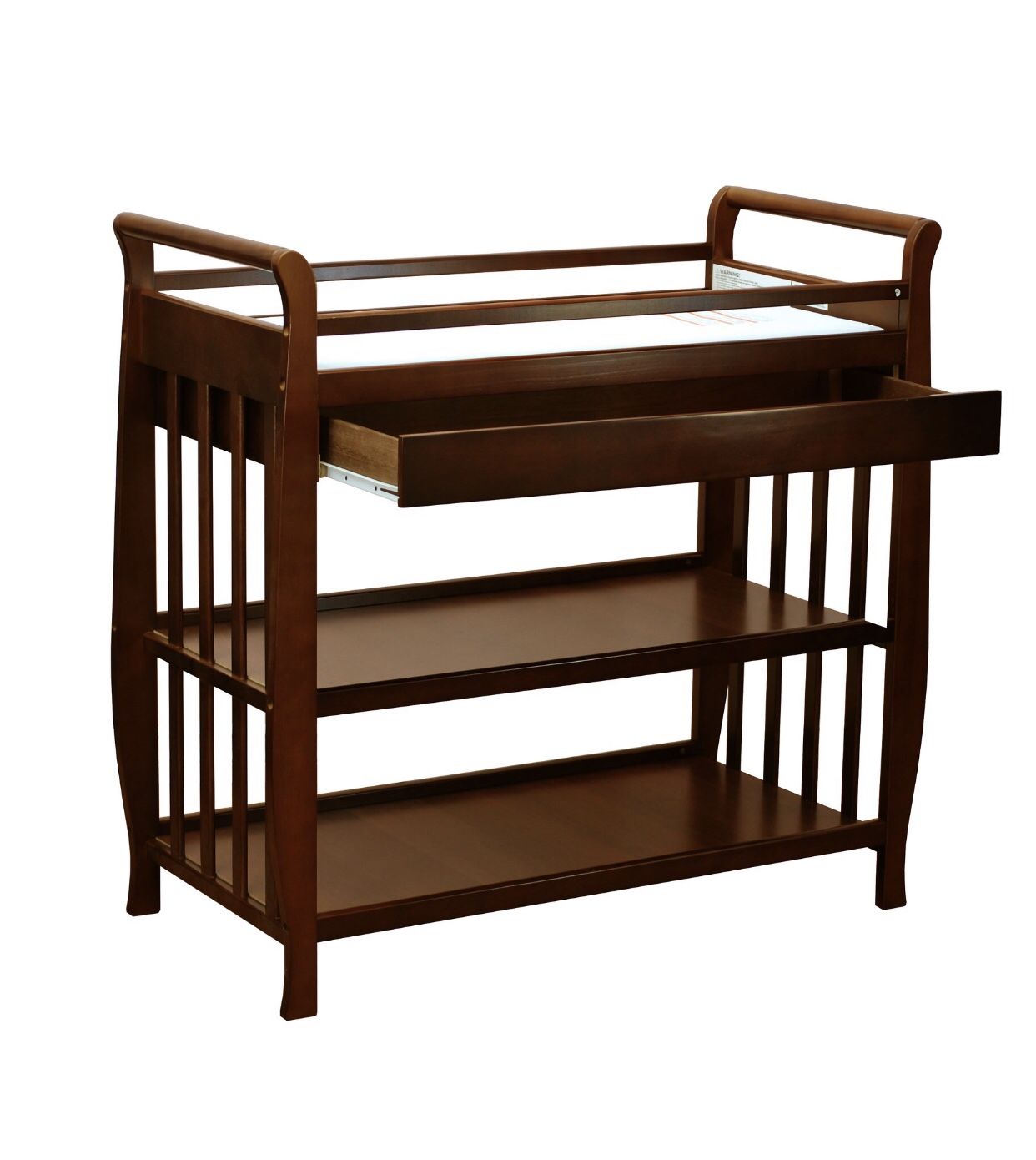 Espresso changing table