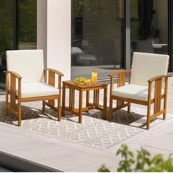 Wooden Outdoor Chair Set